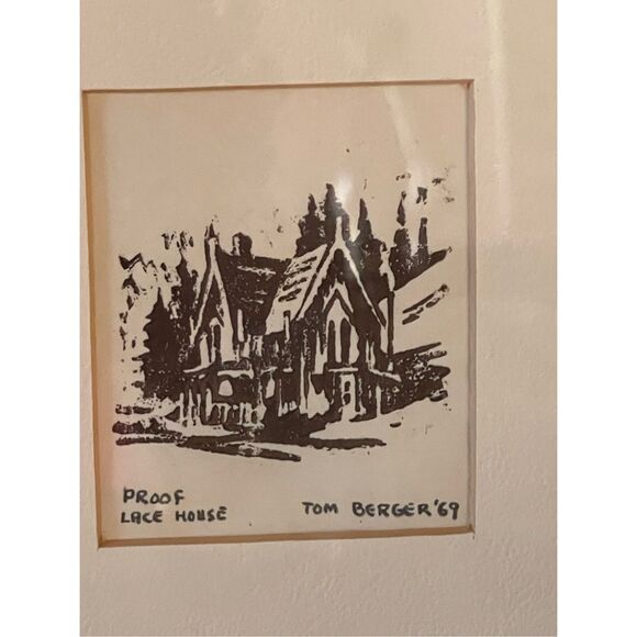 Vintage Tom Berger “1969 “Proof” Lace House print framed . - Picture 3 of 7